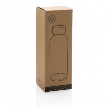 Logotrade advertising product image of: RCS RPET bottle with bamboo lid