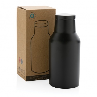 Logotrade promotional gift image of: RCS Recycled stainless steel compact bottle