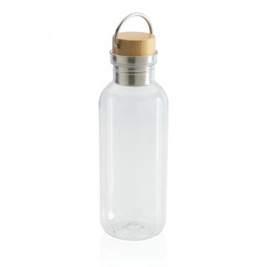 Logo trade promotional item photo of: RCS RPET bottle with bamboo lid and handle