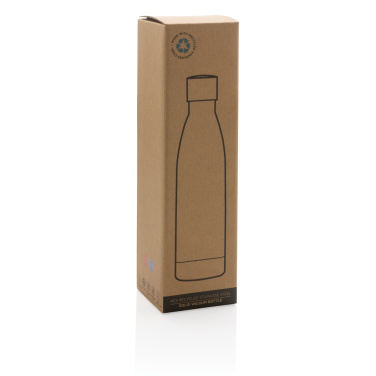 Logo trade promotional merchandise picture of: RCS Recycled stainless steel solid vacuum bottle