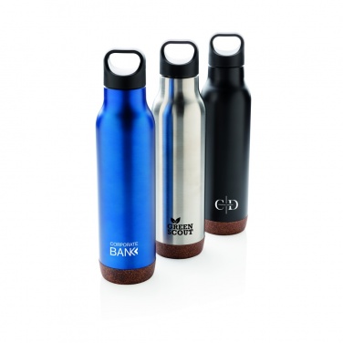 Logo trade promotional merchandise image of: Cork leakproof vacuum flask