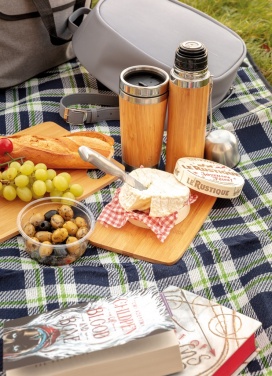 Logo trade promotional gift photo of: Bamboo vacuum travel flask