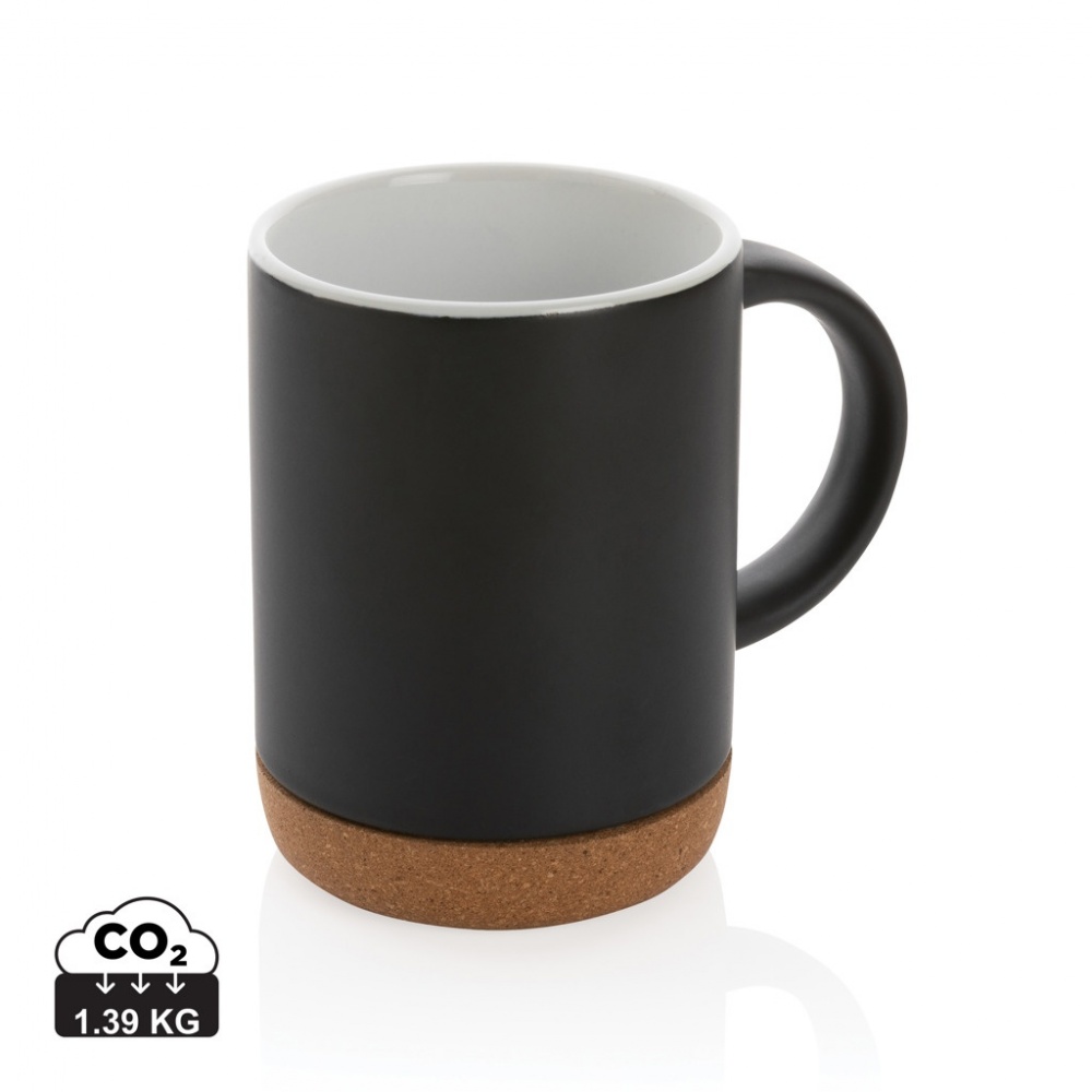 Logotrade promotional giveaway image of: Ceramic mug with cork base 280ml