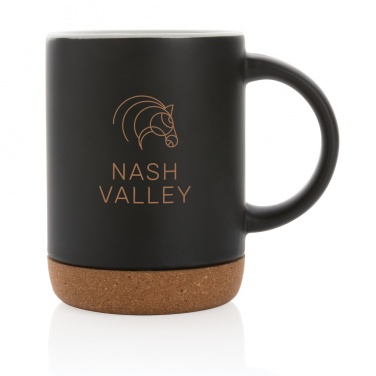 Logo trade promotional product photo of: Ceramic mug with cork base 280ml
