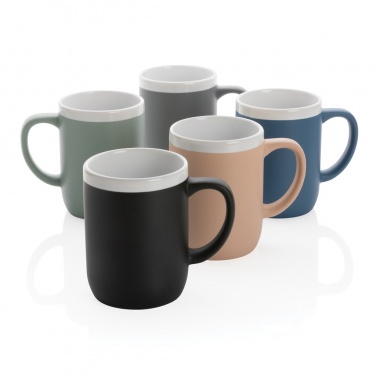 Logo trade promotional giveaway photo of: Ceramic mug with white rim 300ml