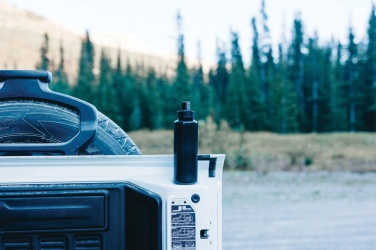 Logotrade corporate gift picture of: RCS certified recycled PP water bottle with handle