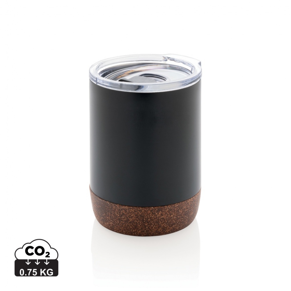 Logo trade promotional gifts image of: RCS Re-steel cork small vacuum coffee mug