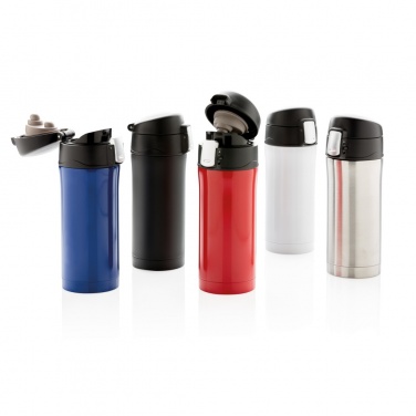 Logo trade promotional products picture of: RCS Recycled stainless steel easy lock vacuum mug