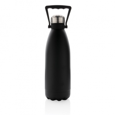 Logo trade promotional merchandise picture of: RCS Recycled stainless steel large vacuum bottle 1.5L
