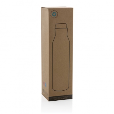 Logo trade corporate gifts image of: Gaia RCS certified recycled stainless steel vacuum bottle