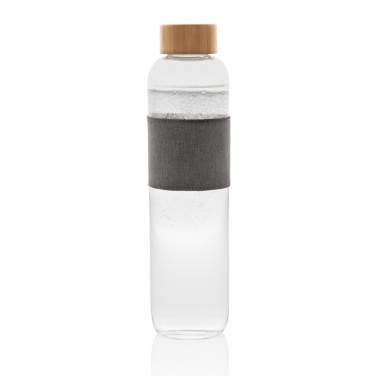 Logo trade promotional products picture of: Impact borosilicate glass bottle with bamboo lid