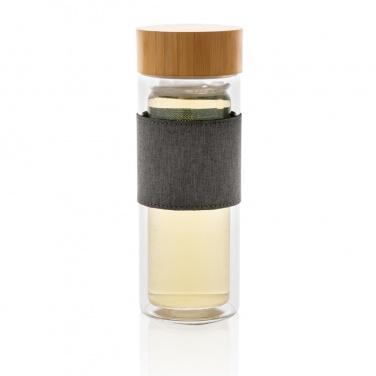 Logo trade promotional products picture of: Impact double wall borosilicate glass bottle