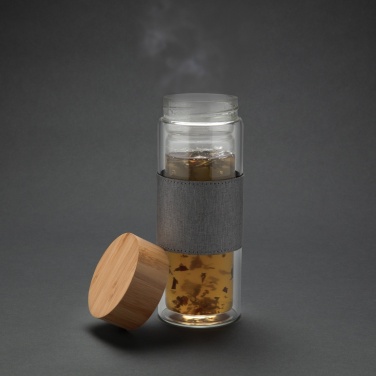 Logotrade corporate gift image of: Impact double wall borosilicate glass bottle