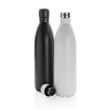 Logo trade promotional gifts picture of: Solid colour vacuum stainless steel bottle 1L