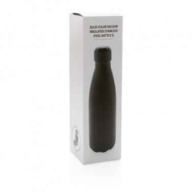Logotrade promotional products photo of: Solid colour vacuum stainless steel bottle 1L