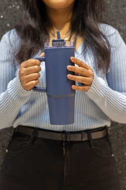 Logo trade promotional merchandise photo of: Tana RCS plastic tumbler with handle 900ml