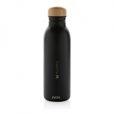 Logo trade promotional merchandise picture of: Avira Alcor RCS Re-steel single wall water bottle 600 ML