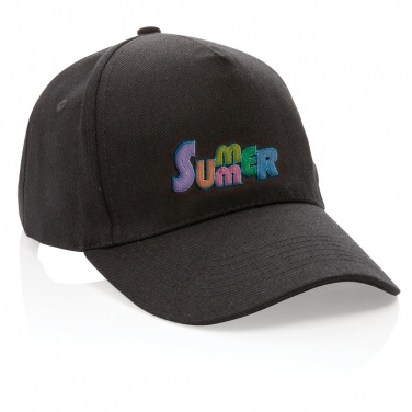 Logotrade promotional product image of: Impact 5panel 280gr Recycled cotton cap with AWARE™ tracer