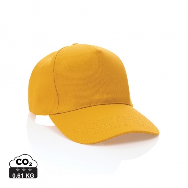 Logo trade promotional gift photo of: Impact 5panel 280gr Recycled cotton cap with AWARE™ tracer