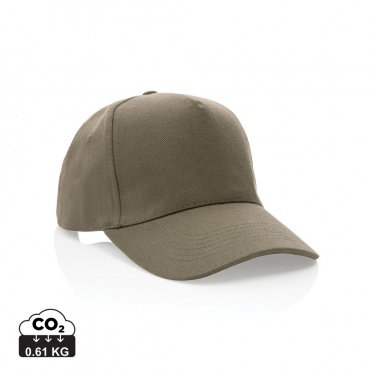 Logotrade advertising product picture of: Impact 5panel 280gr Recycled cotton cap with AWARE™ tracer