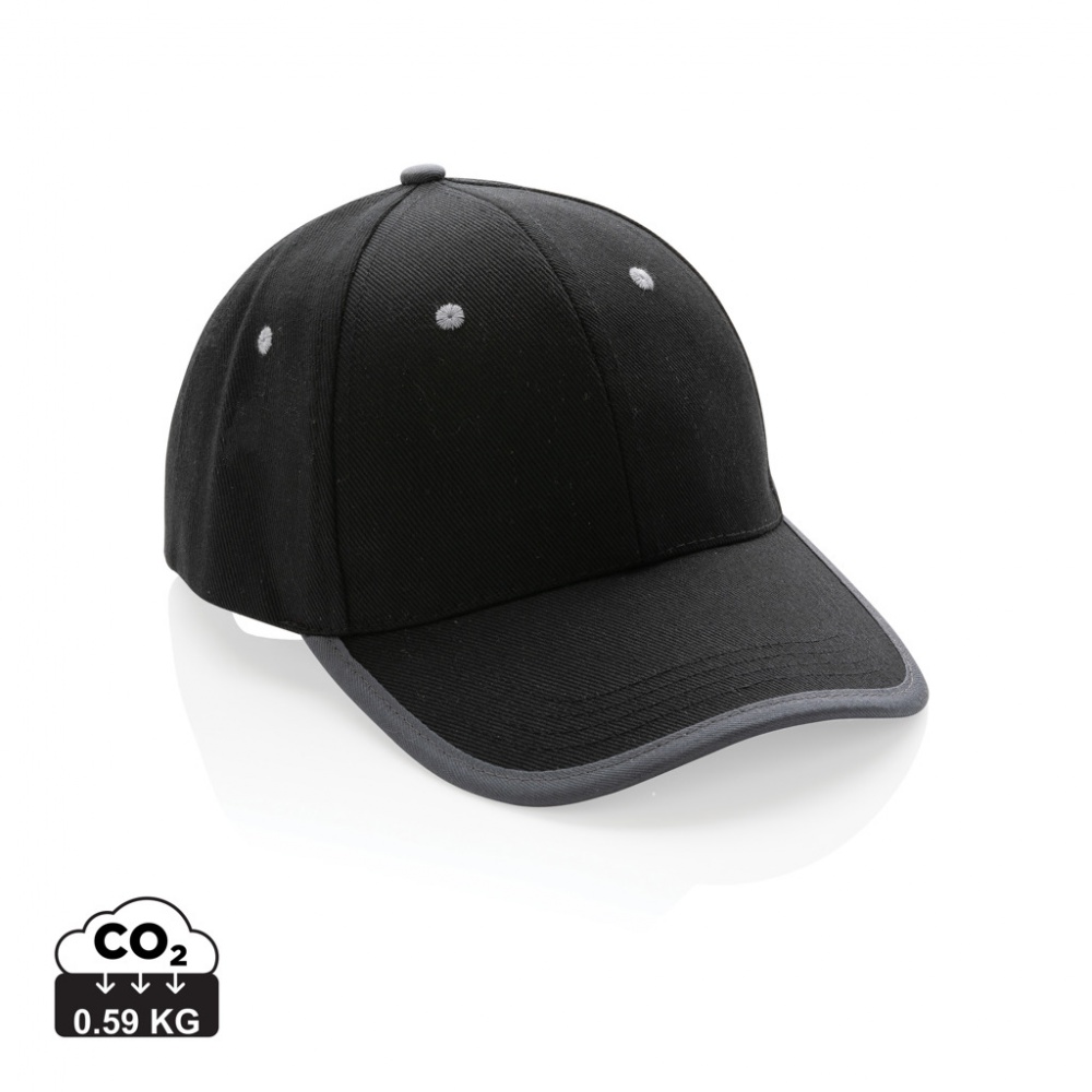 Logotrade promotional merchandise picture of: Impact AWARE™ Brushed rcotton 6 panel contrast cap 280gr