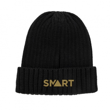 Logo trade business gift photo of: Kennedi AWARE™ Polylana® beanie with large rib