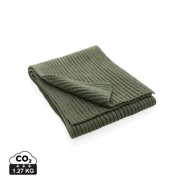 Logo trade advertising products picture of: Impact AWARE™ Polylana® knitted scarf 180 x 25cm