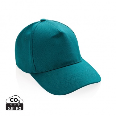 Logo trade promotional gifts picture of: Impact 5panel 280gr Recycled cotton cap with AWARE™ tracer