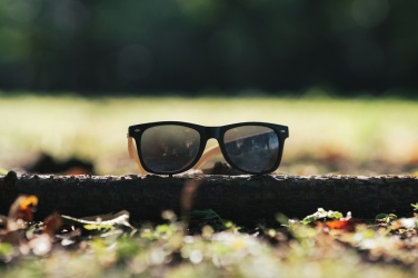 Logo trade promotional items picture of: Bamboo and RCS recycled plastic sunglasses