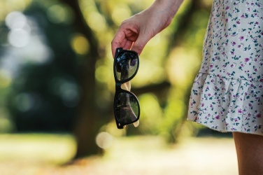 Logotrade advertising products photo of: Bamboo and RCS recycled plastic sunglasses
