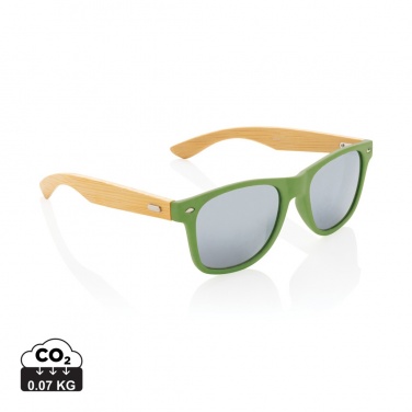 Logotrade promotional giveaway picture of: Bamboo and RCS recycled plastic sunglasses