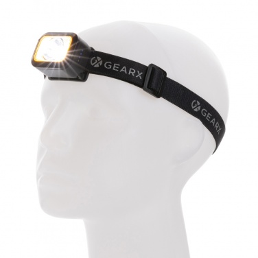 Logotrade promotional items photo of: Gear X RCS rPlastic heavy duty head torch
