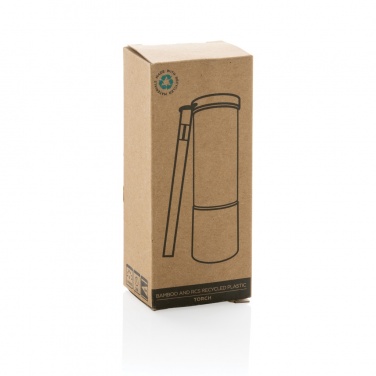 Logotrade business gift image of: Bamboo and RCS certfied recycled plastic torch