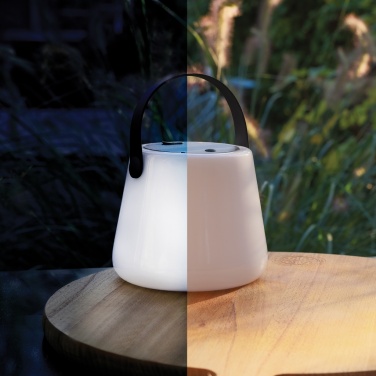 Logo trade business gift photo of: SolarGlow RCS recycled ABS USB-rechargeable outdoor light