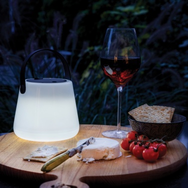 Logo trade corporate gift photo of: SolarGlow RCS recycled ABS USB-rechargeable outdoor light