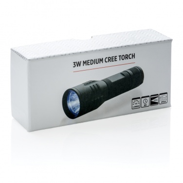 Logo trade promotional giveaways picture of: 3W medium CREE torch