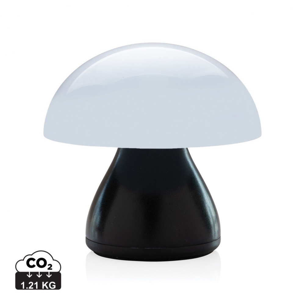 Logo trade promotional product photo of: Luming RCS recycled plastic USB re-chargeable table lamp