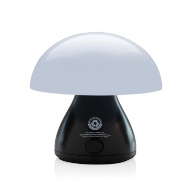 Logo trade promotional products picture of: Luming RCS recycled plastic USB re-chargeable table lamp