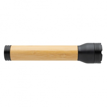 Logo trade corporate gifts image of: Lucid 5W RCS certified recycled plastic & bamboo torch