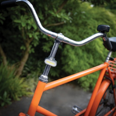 Logotrade promotional gift picture of: Lumino RCS recycled plastic USB re-chargeable bike light set