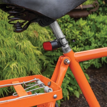 Logotrade promotional item image of: Lumino RCS recycled plastic USB re-chargeable bike light set