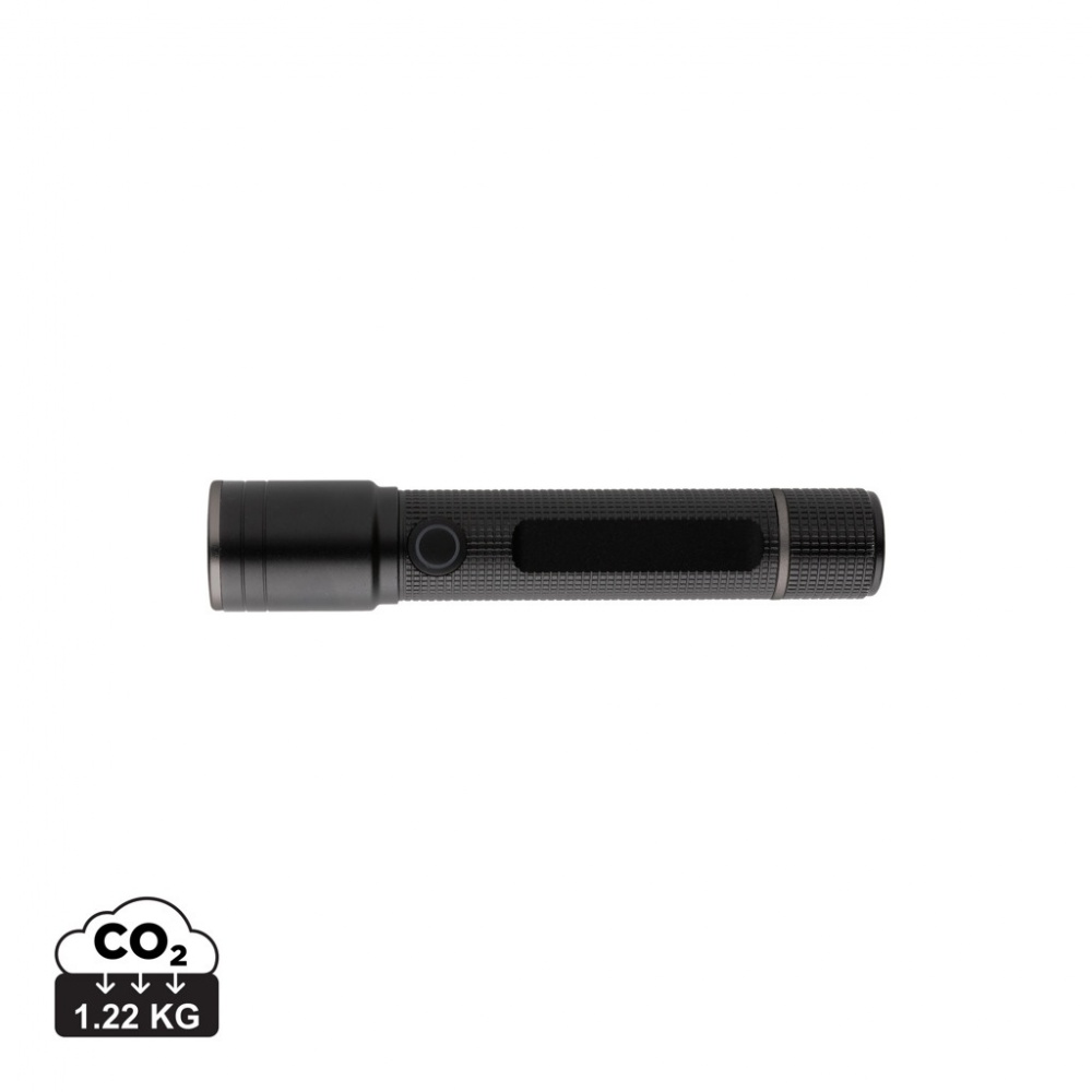 Logotrade promotional products photo of: Gear X RCS recycled aluminum USB-rechargeable torch