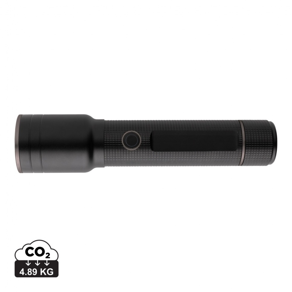 Logo trade business gift photo of: RCS recycled aluminum USB-rechargeable heavy duty torch