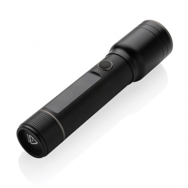 Logo trade promotional items image of: RCS recycled aluminum USB-rechargeable heavy duty torch