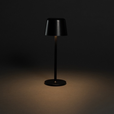 Logo trade promotional merchandise picture of: Zenic RCS recycled plastic USB re-chargable table lamp