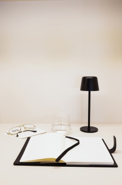 Logotrade promotional items photo of: Zenic RCS recycled plastic USB re-chargable table lamp