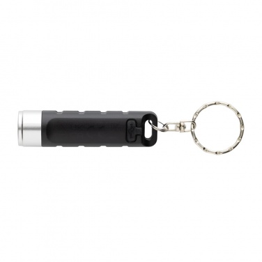 Logo trade advertising products picture of: Globix RCS recycled plastic USB re-chargeable keychain torch