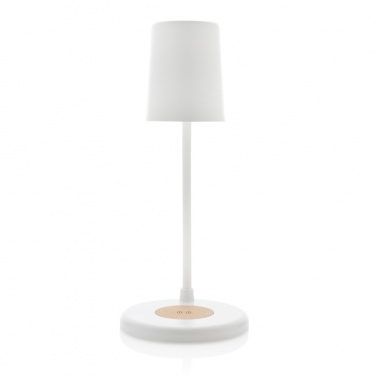 Logotrade promotional gifts photo of: Zenara RCS recycled plastic and cork 15W wireless desk lamp