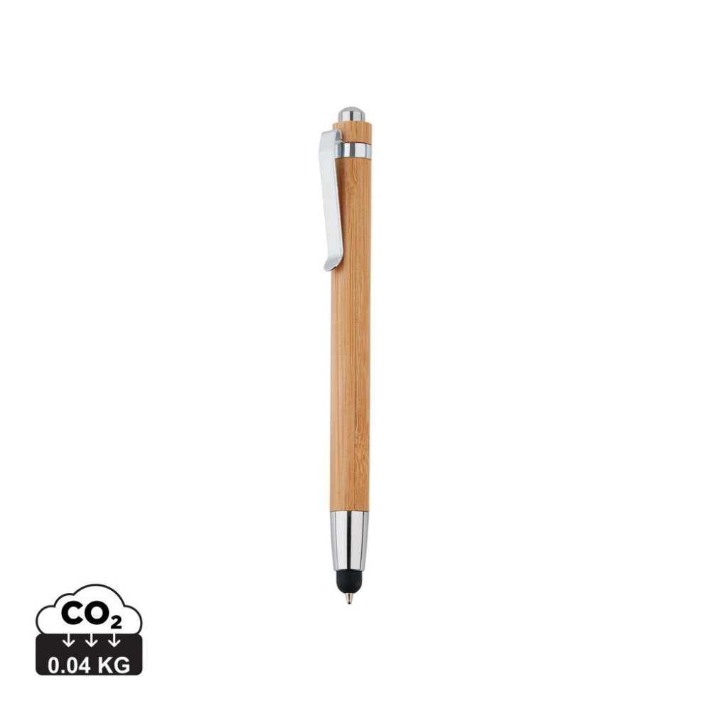 Logo trade promotional items image of: Bamboo stylus pen