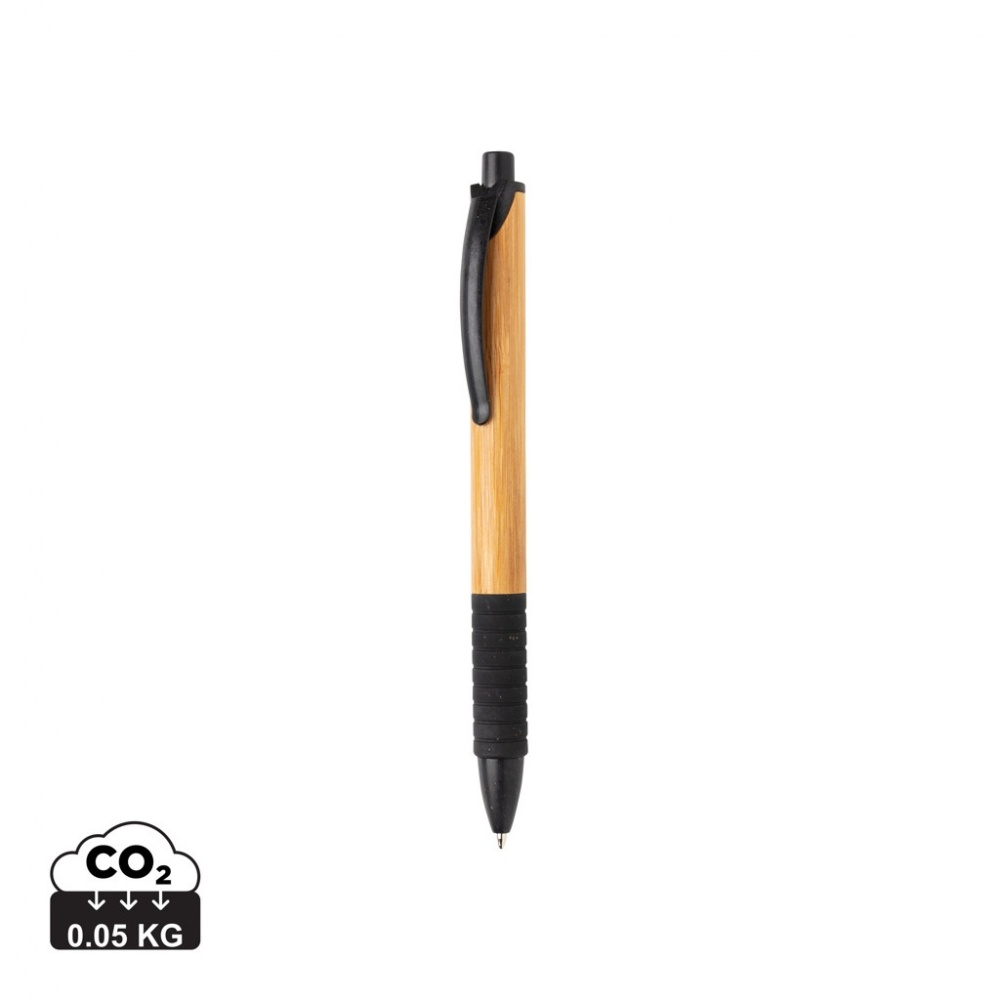 Logo trade promotional merchandise picture of: Bamboo & wheat straw pen